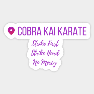 Copy of cobra kai karate position Sticker